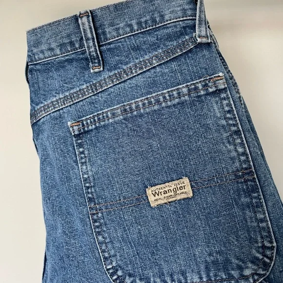 Vintage Wranglers 36x32 Authentic Issue ‘Real Comfortable Jeans’ Carpenter  Cut
